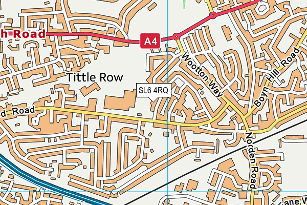 SL6 4RQ map - OS VectorMap District (Ordnance Survey)