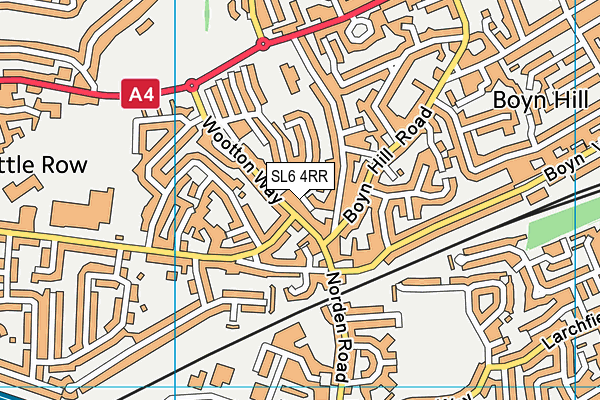 SL6 4RR map - OS VectorMap District (Ordnance Survey) SL6 4RR map - OS VectorMap District (Ordnance Survey)