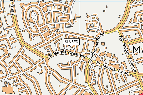 SL6 5ED map - OS VectorMap District (Ordnance Survey) SL6 5ED map - OS VectorMap District (Ordnance Survey)