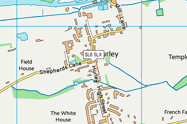 SL6 5LX map - OS VectorMap District (Ordnance Survey) SL6 5LX map - OS VectorMap District (Ordnance Survey)