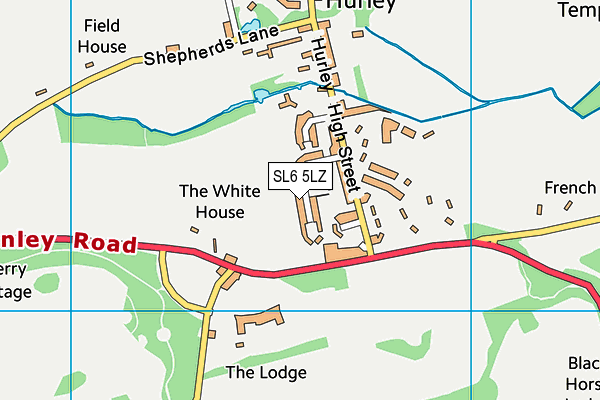 SL6 5LZ map - OS VectorMap District (Ordnance Survey)
