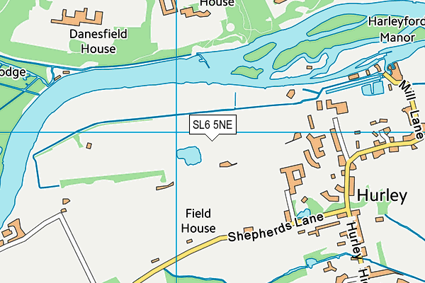 SL6 5NE map - OS VectorMap District (Ordnance Survey) SL6 5NE map - OS VectorMap District (Ordnance Survey)