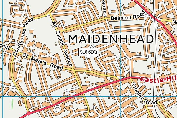 SL6 6DQ map - OS VectorMap District (Ordnance Survey) SL6 6DQ map - OS VectorMap District (Ordnance Survey)