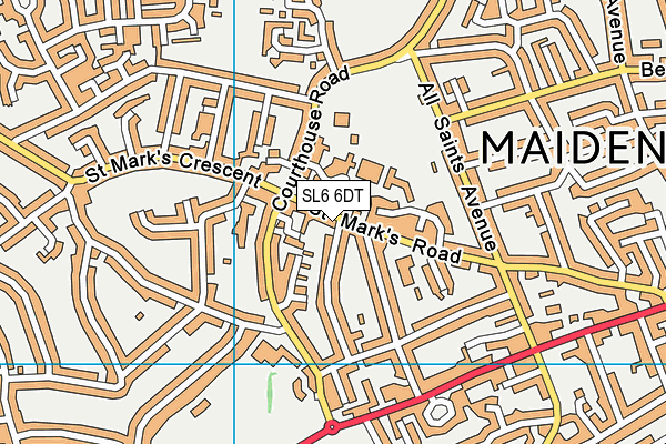 SL6 6DT map - OS VectorMap District (Ordnance Survey) SL6 6DT map - OS VectorMap District (Ordnance Survey)