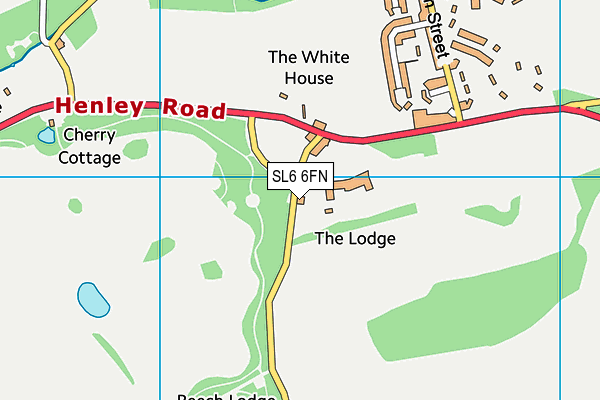 SL6 6FN map - OS VectorMap District (Ordnance Survey)