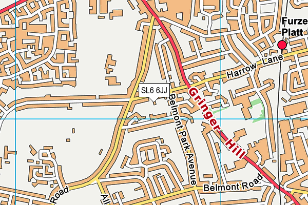 SL6 6JJ map - OS VectorMap District (Ordnance Survey) SL6 6JJ map - OS VectorMap District (Ordnance Survey)