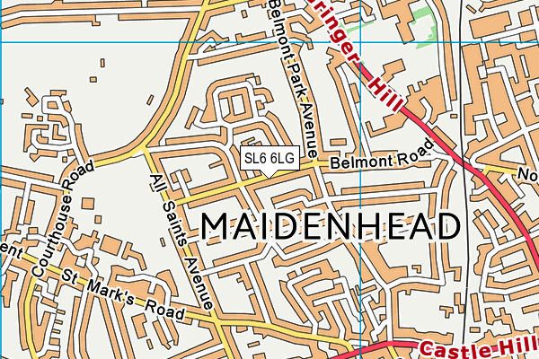 SL6 6LG map - OS VectorMap District (Ordnance Survey) SL6 6LG map - OS VectorMap District (Ordnance Survey)