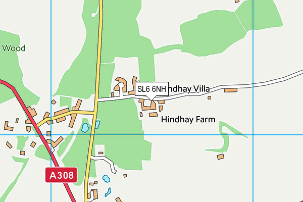 SL6 6NH map - OS VectorMap District (Ordnance Survey) SL6 6NH map - OS VectorMap District (Ordnance Survey)