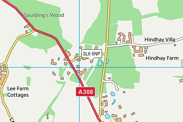 SL6 6NP map - OS VectorMap District (Ordnance Survey)