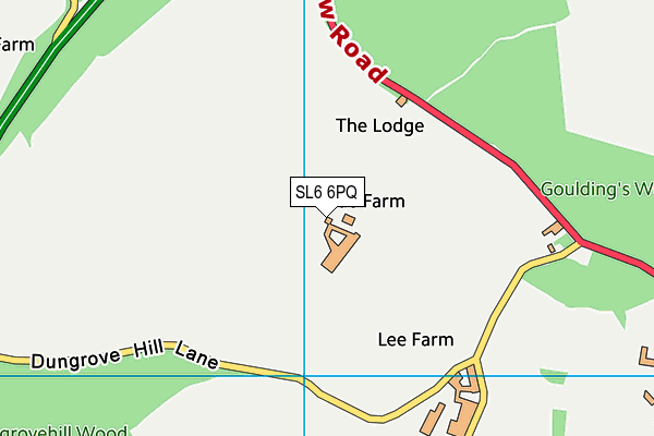 SL6 6PQ map - OS VectorMap District (Ordnance Survey) SL6 6PQ map - OS VectorMap District (Ordnance Survey)