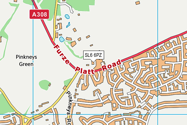 SL6 6PZ map - OS VectorMap District (Ordnance Survey) SL6 6PZ map - OS VectorMap District (Ordnance Survey)