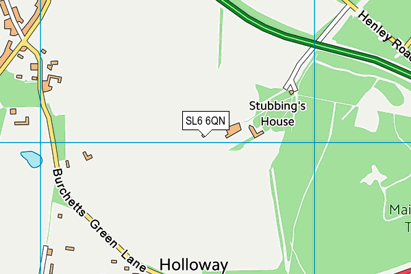 SL6 6QN map - OS VectorMap District (Ordnance Survey) SL6 6QN map - OS VectorMap District (Ordnance Survey)