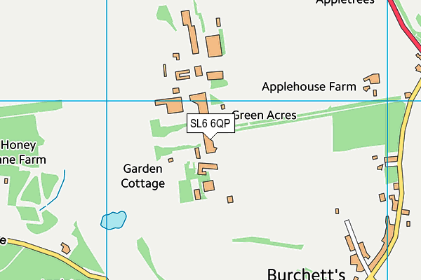 SL6 6QP map - OS VectorMap District (Ordnance Survey) SL6 6QP map - OS VectorMap District (Ordnance Survey)