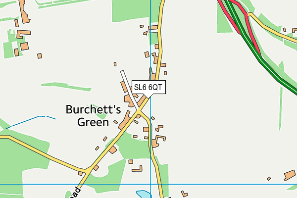 SL6 6QT map - OS VectorMap District (Ordnance Survey)