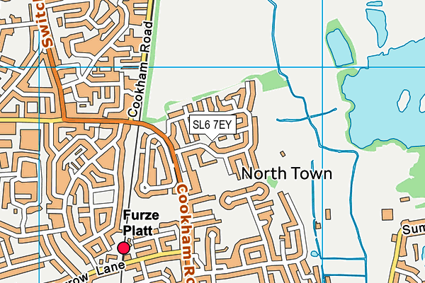 SL6 7EY map - OS VectorMap District (Ordnance Survey) SL6 7EY map - OS VectorMap District (Ordnance Survey)