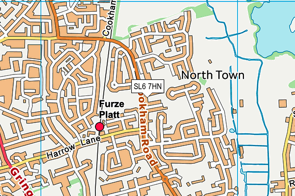 SL6 7HN map - OS VectorMap District (Ordnance Survey) SL6 7HN map - OS VectorMap District (Ordnance Survey)