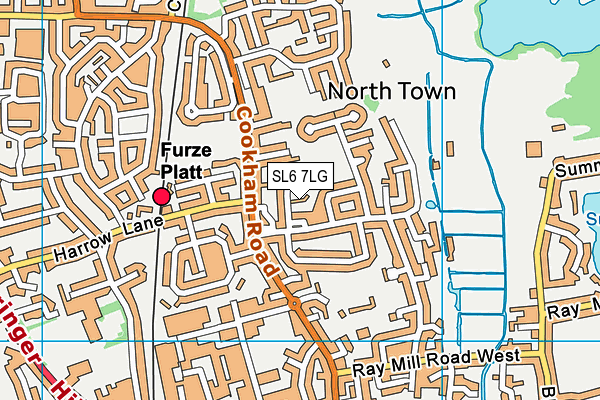SL6 7LG map - OS VectorMap District (Ordnance Survey) SL6 7LG map - OS VectorMap District (Ordnance Survey)