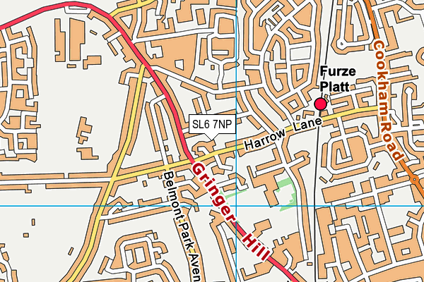 SL6 7NP map - OS VectorMap District (Ordnance Survey) SL6 7NP map - OS VectorMap District (Ordnance Survey)