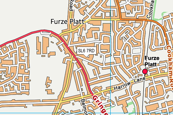 SL6 7RD map - OS VectorMap District (Ordnance Survey) SL6 7RD map - OS VectorMap District (Ordnance Survey)