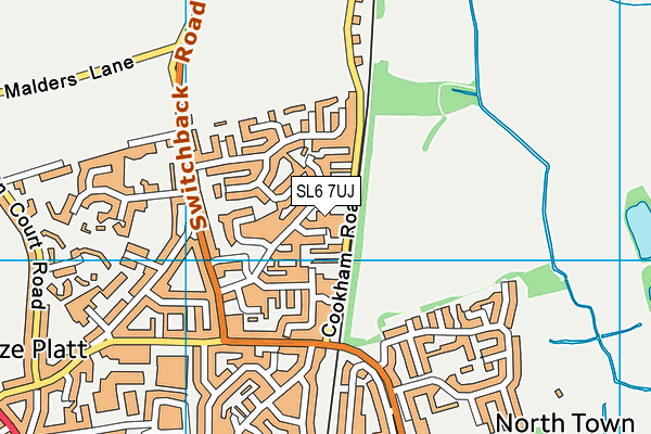 SL6 7UJ map - OS VectorMap District (Ordnance Survey) SL6 7UJ map - OS VectorMap District (Ordnance Survey)