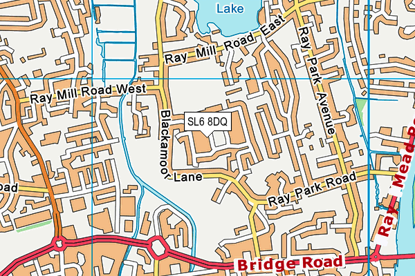 SL6 8DQ map - OS VectorMap District (Ordnance Survey) SL6 8DQ map - OS VectorMap District (Ordnance Survey)