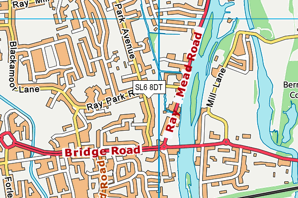 SL6 8DT map - OS VectorMap District (Ordnance Survey) SL6 8DT map - OS VectorMap District (Ordnance Survey)