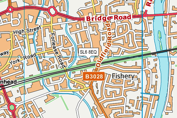 SL6 8EQ map - OS VectorMap District (Ordnance Survey) SL6 8EQ map - OS VectorMap District (Ordnance Survey)