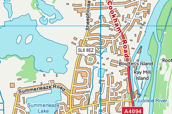 SL6 8EZ map - OS VectorMap District (Ordnance Survey) SL6 8EZ map - OS VectorMap District (Ordnance Survey)