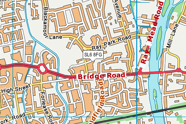 SL6 8FG map - OS VectorMap District (Ordnance Survey) SL6 8FG map - OS VectorMap District (Ordnance Survey)
