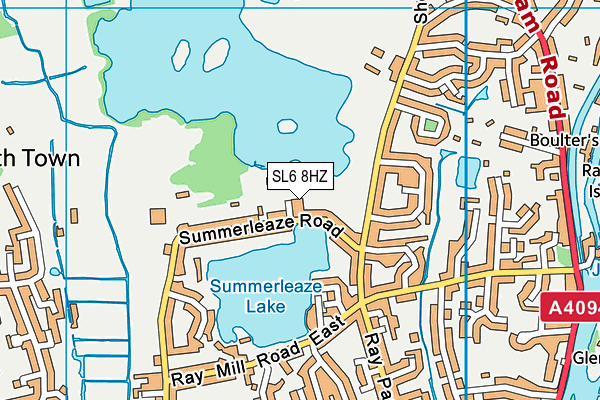 SL6 8HZ map - OS VectorMap District (Ordnance Survey) SL6 8HZ map - OS VectorMap District (Ordnance Survey)
