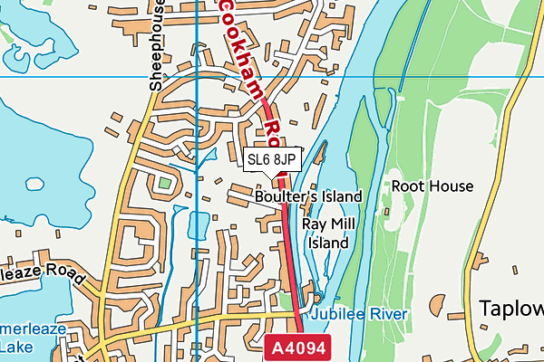 SL6 8JP map - OS VectorMap District (Ordnance Survey) SL6 8JP map - OS VectorMap District (Ordnance Survey)
