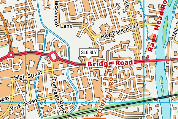 SL6 8LY map - OS VectorMap District (Ordnance Survey) SL6 8LY map - OS VectorMap District (Ordnance Survey)