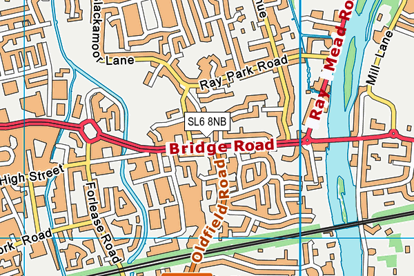 SL6 8NB map - OS VectorMap District (Ordnance Survey) SL6 8NB map - OS VectorMap District (Ordnance Survey)