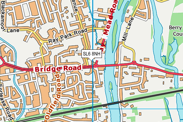 SL6 8NH map - OS VectorMap District (Ordnance Survey) SL6 8NH map - OS VectorMap District (Ordnance Survey)