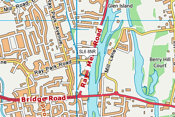 SL6 8NR map - OS VectorMap District (Ordnance Survey) SL6 8NR map - OS VectorMap District (Ordnance Survey)