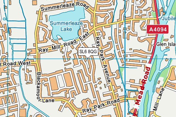 SL6 8QG map - OS VectorMap District (Ordnance Survey) SL6 8QG map - OS VectorMap District (Ordnance Survey)