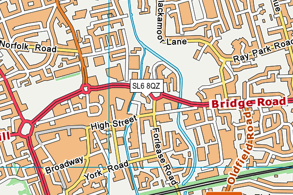 SL6 8QZ map - OS VectorMap District (Ordnance Survey) SL6 8QZ map - OS VectorMap District (Ordnance Survey)