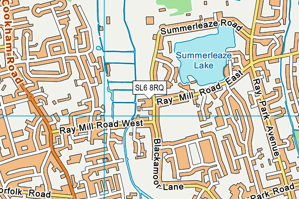 SL6 8RQ map - OS VectorMap District (Ordnance Survey) SL6 8RQ map - OS VectorMap District (Ordnance Survey)