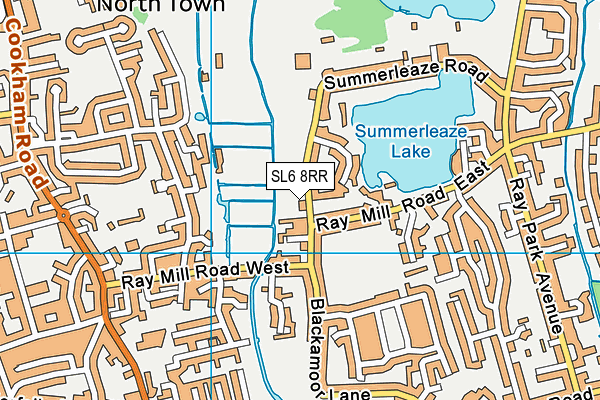 SL6 8RR map - OS VectorMap District (Ordnance Survey) SL6 8RR map - OS VectorMap District (Ordnance Survey)