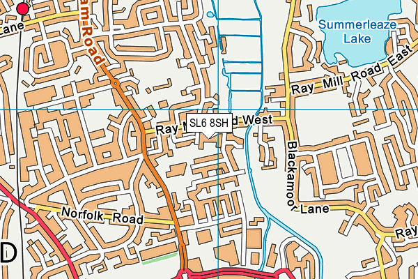 SL6 8SH map - OS VectorMap District (Ordnance Survey) SL6 8SH map - OS VectorMap District (Ordnance Survey)