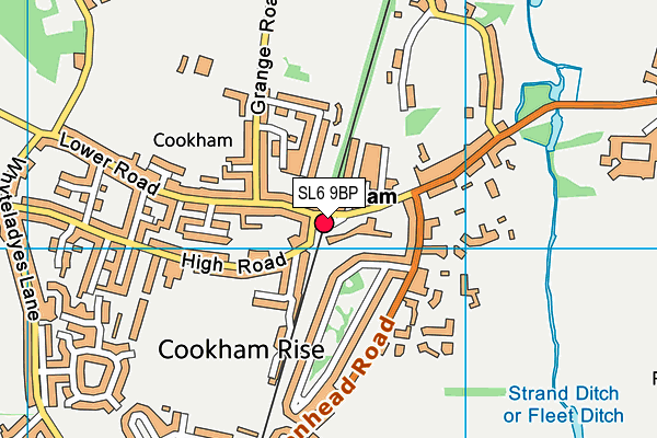 SL6 9BP map - OS VectorMap District (Ordnance Survey) SL6 9BP map - OS VectorMap District (Ordnance Survey)