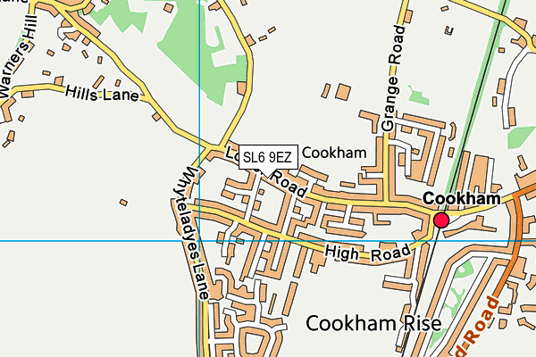 SL6 9EZ map - OS VectorMap District (Ordnance Survey) SL6 9EZ map - OS VectorMap District (Ordnance Survey)