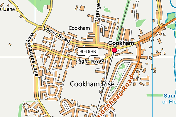 SL6 9HR map - OS VectorMap District (Ordnance Survey) SL6 9HR map - OS VectorMap District (Ordnance Survey)