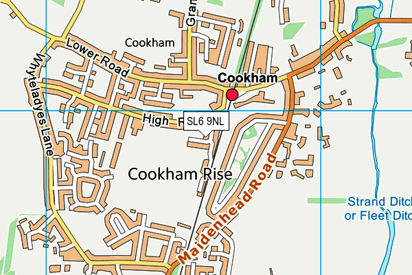 SL6 9NL map - OS VectorMap District (Ordnance Survey) SL6 9NL map - OS VectorMap District (Ordnance Survey)