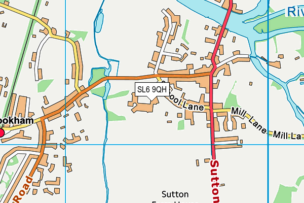 SL6 9QH map - OS VectorMap District (Ordnance Survey) SL6 9QH map - OS VectorMap District (Ordnance Survey)