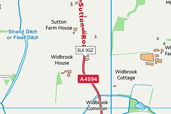 SL6 9QZ map - OS VectorMap District (Ordnance Survey) SL6 9QZ map - OS VectorMap District (Ordnance Survey)