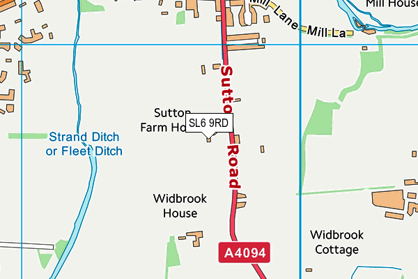 SL6 9RD map - OS VectorMap District (Ordnance Survey) SL6 9RD map - OS VectorMap District (Ordnance Survey)