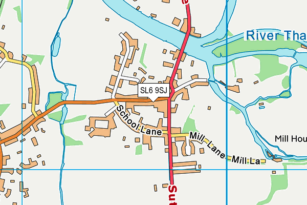 SL6 9SJ map - OS VectorMap District (Ordnance Survey) SL6 9SJ map - OS VectorMap District (Ordnance Survey)