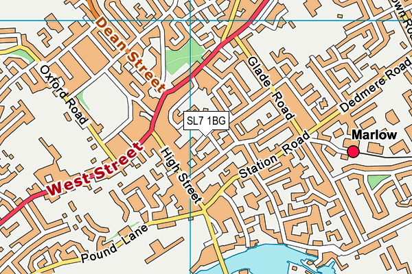 SL7 1BG map - OS VectorMap District (Ordnance Survey) SL7 1BG map - OS VectorMap District (Ordnance Survey)