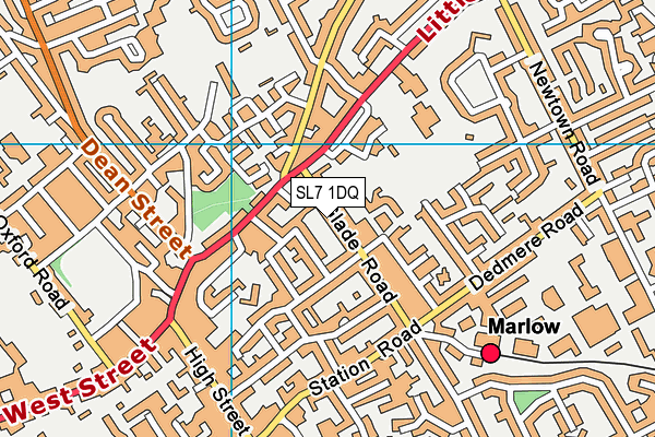 SL7 1DQ map - OS VectorMap District (Ordnance Survey) SL7 1DQ map - OS VectorMap District (Ordnance Survey)